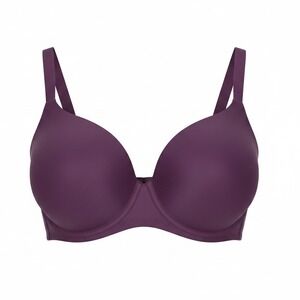 Le Mystere Womens Size 34F 34DDD Burgundy Dark Amethyst Padded Wired T-Shirt Bra